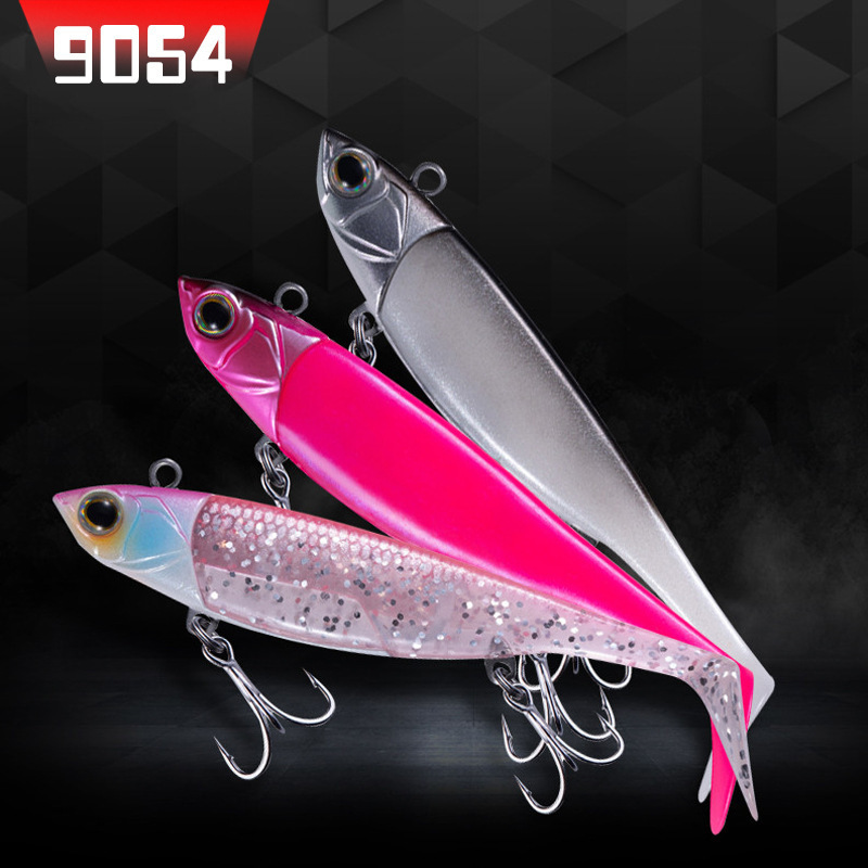 Zinc Alloy Jig Head Swim Shad Lure 95mm 110mm Soft Plastic Baits With T Tail Trout Bass Sinking Baits Kit For Saltwater