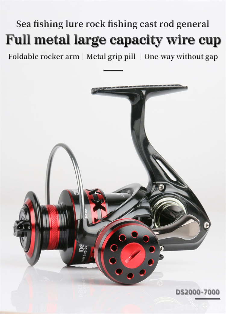 RUNTOO 5.2:1 Spinning Saltwater Bearings Baitcasting No Gap High Speed Sea Fishing Reels Fishing Stuff Metal Spool Fishing Reel