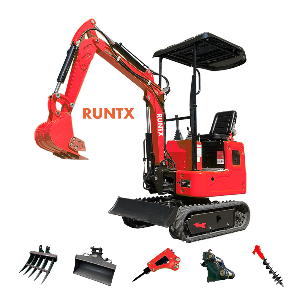 RTX Mini excavator 1Ton Soil Excavator Small Digger For Sale