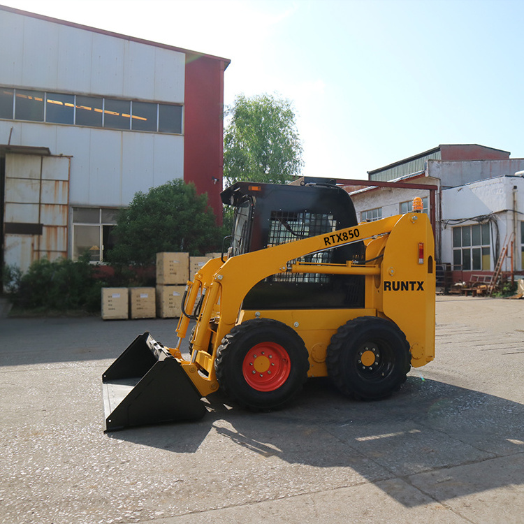 Runtx mini crawler loader 400kg 1000kg 1200kg 1500kg forest skid steer loader with track