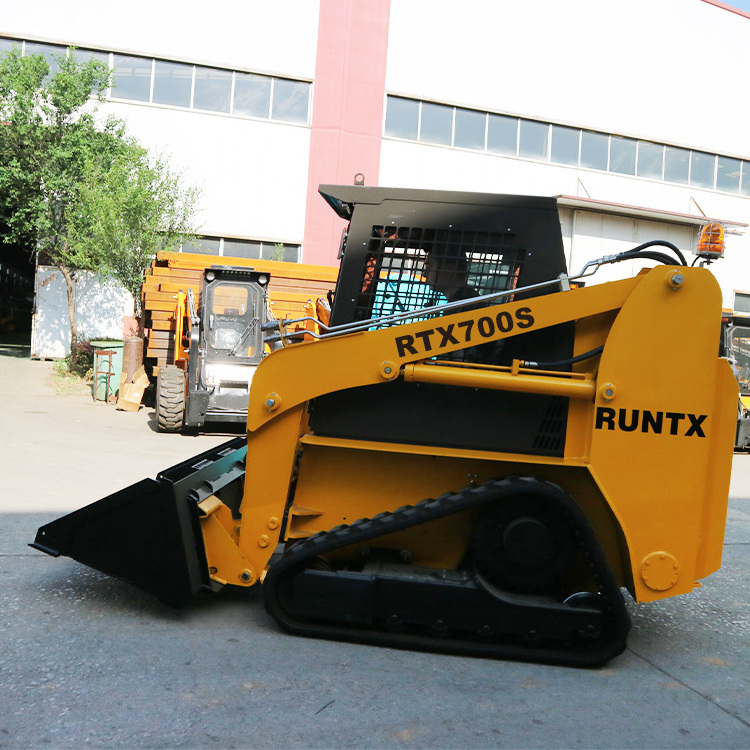 Runtx mini crawler loader 400kg 1000kg 1200kg 1500kg forest skid steer loader with track