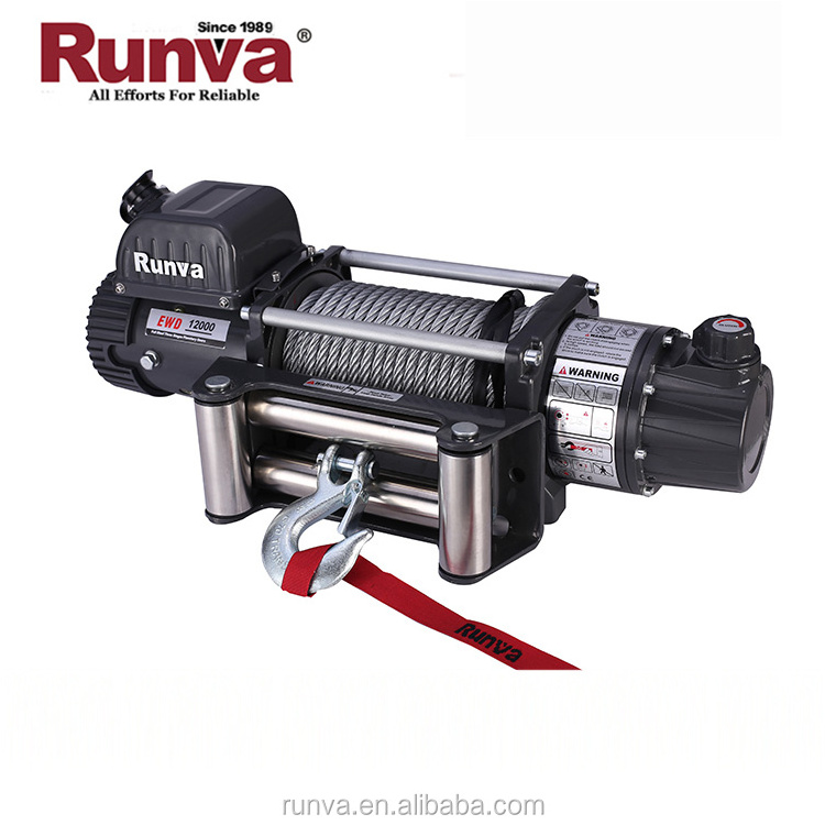 Runva 12000 lbs dc 12v/24v electric winch