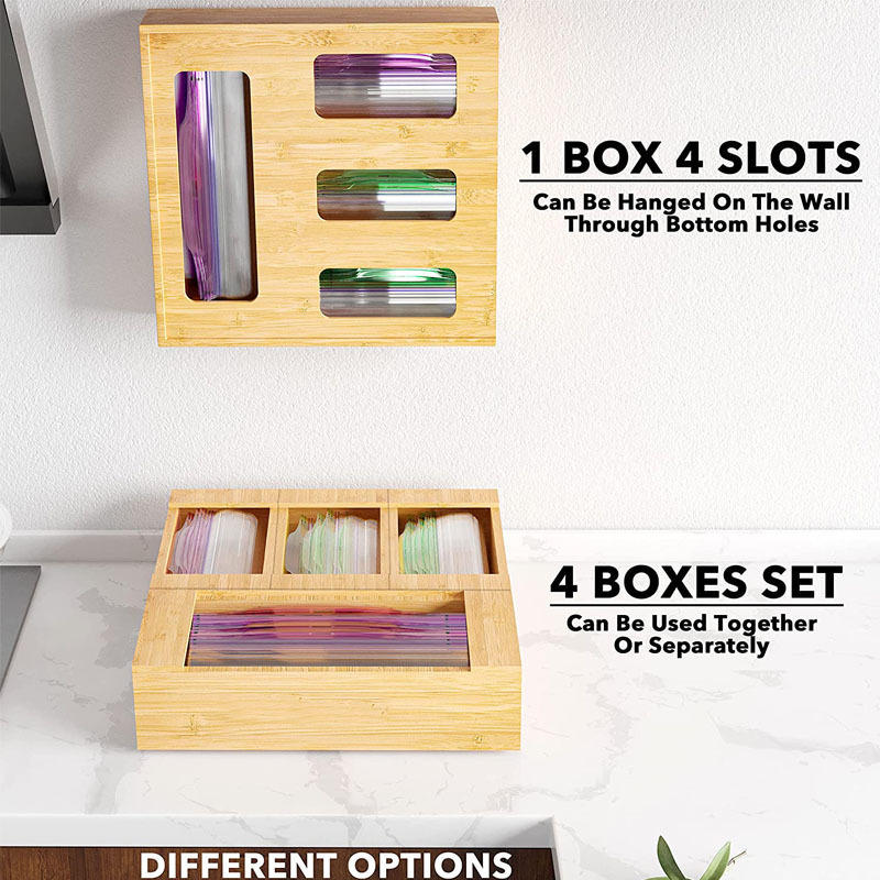 wall mount drawer organizer bamboo zip lock bag storage wrap organizer bag storage organizer for kitchen drawer