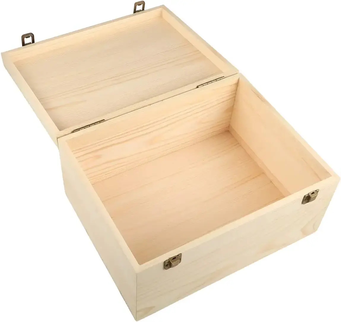 Customized wooden bamboo box and artistic wooden handicraft wooden box