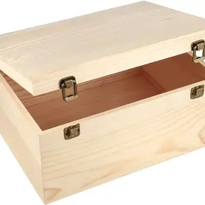 Customized wooden bamboo box and artistic wooden handicraft wooden box