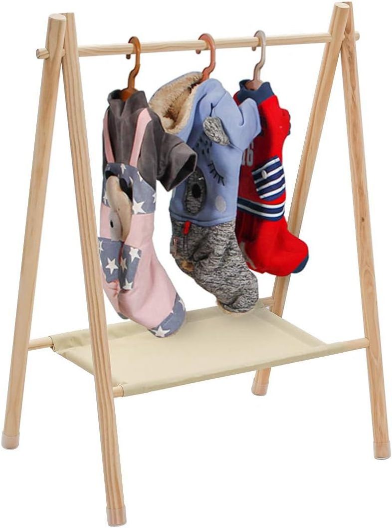 wood Pet Clothing Hanger Garment Rack for Pets wood Hanger Rack Storage Clothes Organizer Wooden Dog Leash Holder