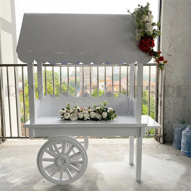 Baby Shower Party Dessert Plate Cart Candy Cart Display Wedding Cake Decoration Display Flower Cart