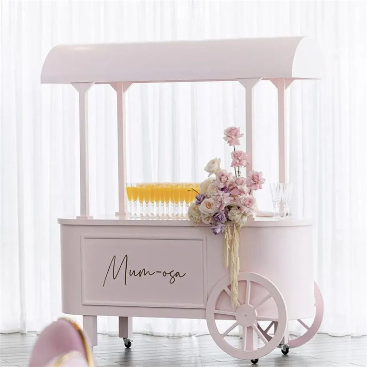 Baby Shower Party Dessert Plate Cart Candy Cart Display Wedding Cake Decoration Display Flower Cart