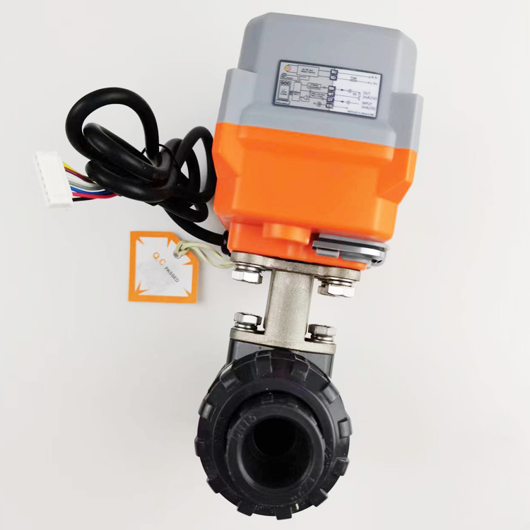 Dn15 Motorized Upvc Swimming Pool 2-way Ball Valve   Electric Motor Ball Valve