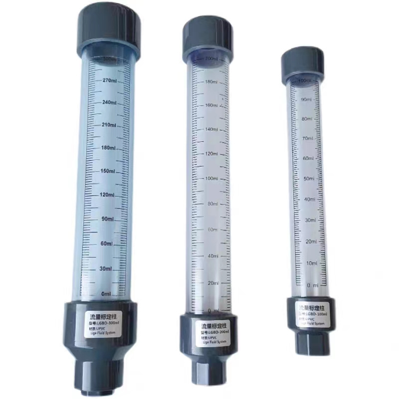 Dosing unit metering pump accessories flow calibration column calibration tube