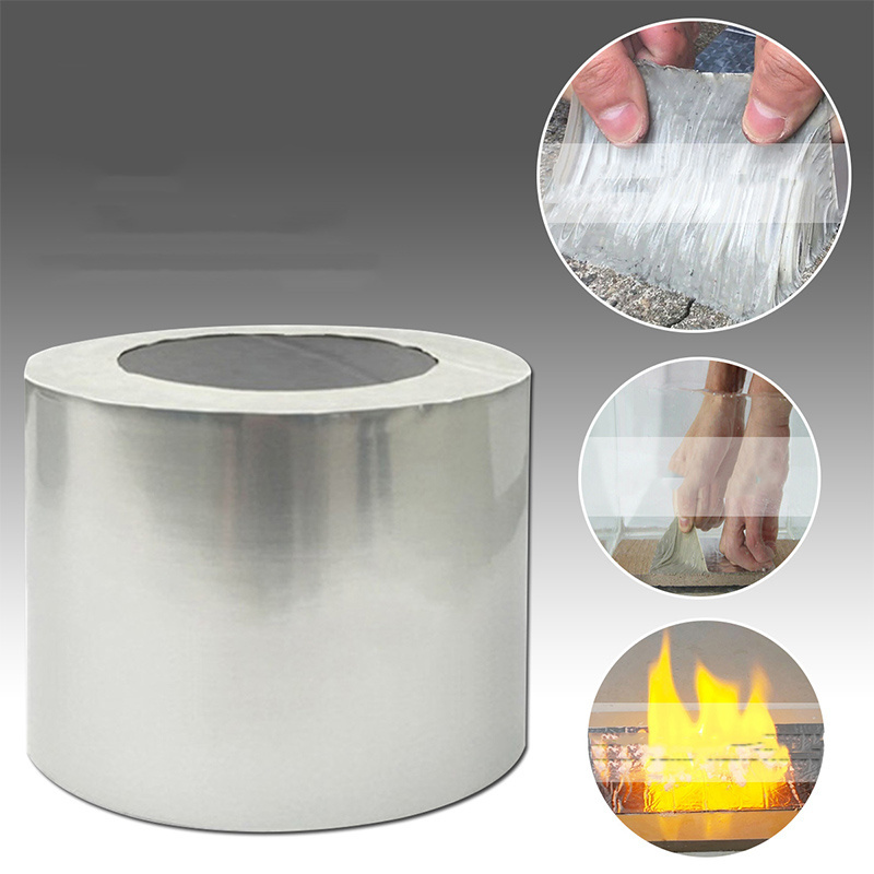 Waterproof Self Adhesive Aluminium Foil Butyl Rubber Tape Super Sticky Roofing Rv Window Sill Sealing Leak Repair