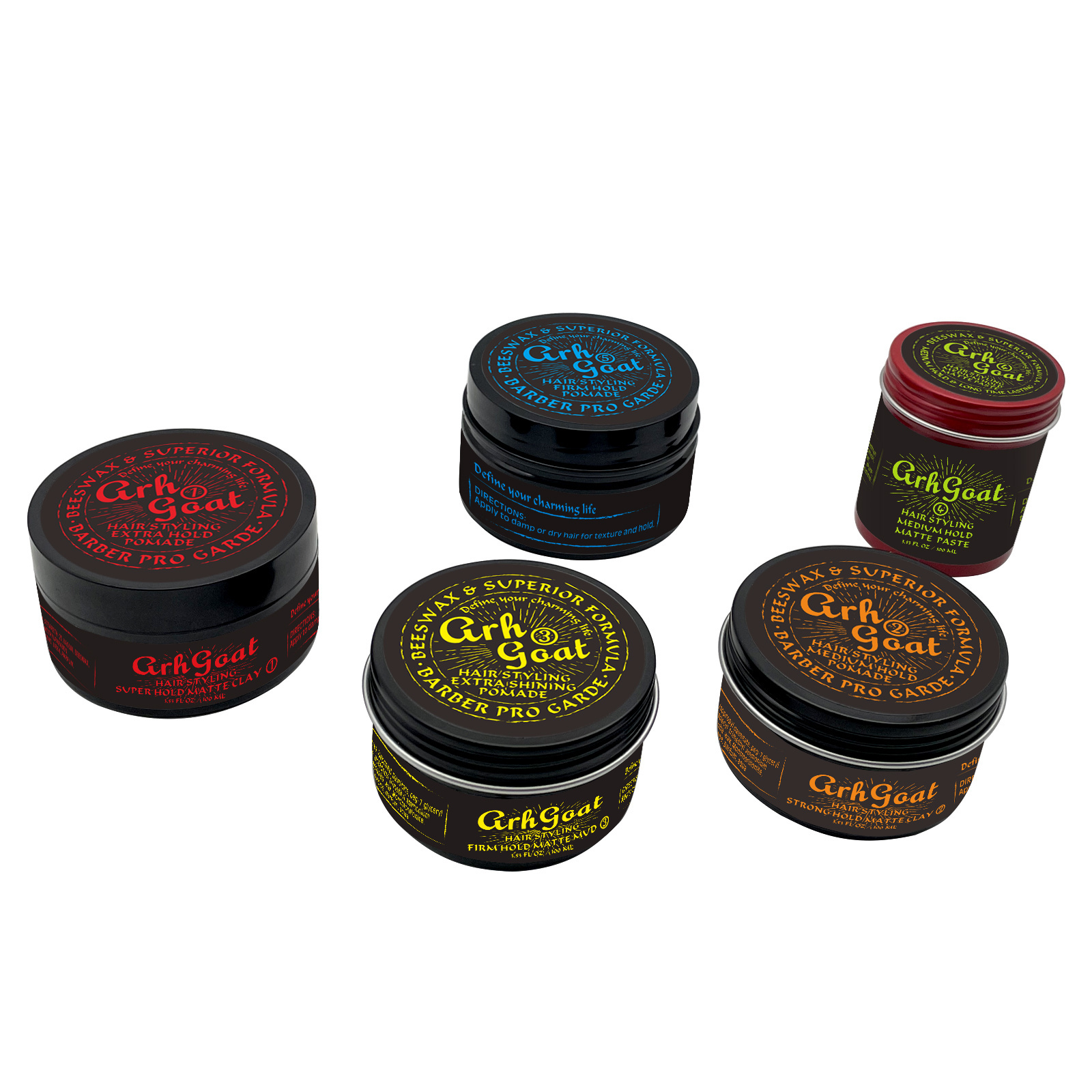 OEM 100g  free samples matte hair clay for man  private label hair wax