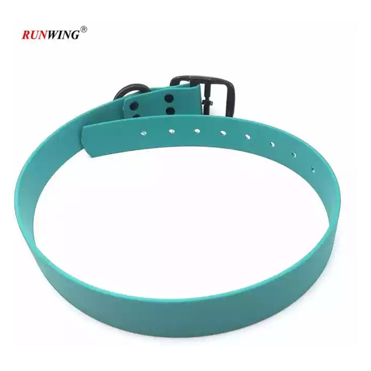 Pet Products Waterproof Silicone Dog Collar With Metal Buckle Adjustable TPU PVC Pet Collar For Small Medium Large Dogs