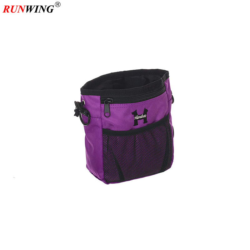 Dog treat bags treat training pouches for each size dogs with built-in poop bag dispenser waist and shoulder reflective straps