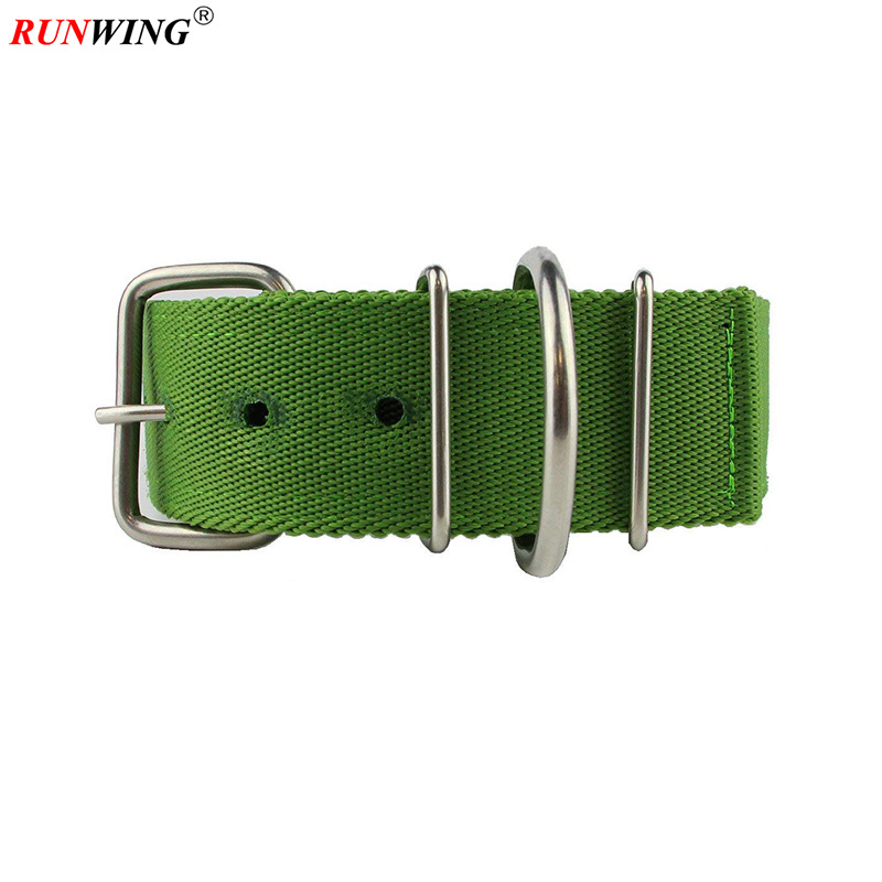 Adjustable 2 inch width heavy duty tough nylon classic webbing dog collar with stainless steel metal buckle