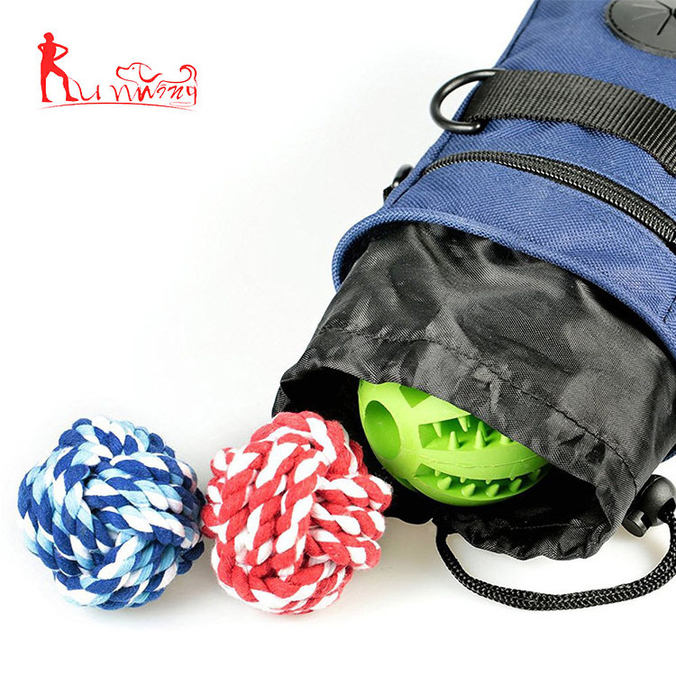 Pet Training Treat Bag Dog Feed Pouch, Adjustable Waist Belt and Pockets for Mobile phone