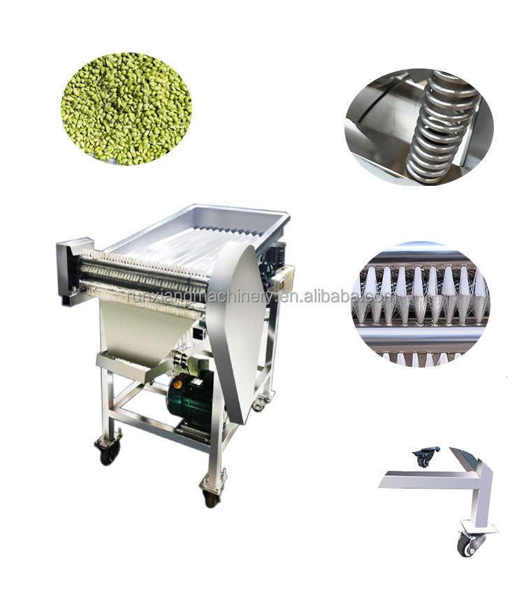 Pea Peeling Machine Green Bean Soybean Peeler Electric Automatic Vibrating Pea Sheller For Sale