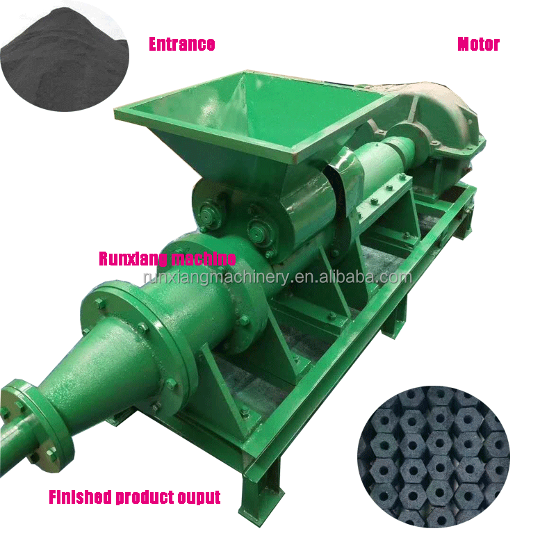 Industrial factory coal and charcoal powder extruder machinery bbq charcoal briquette sawdust wood coconut briquette charcoal