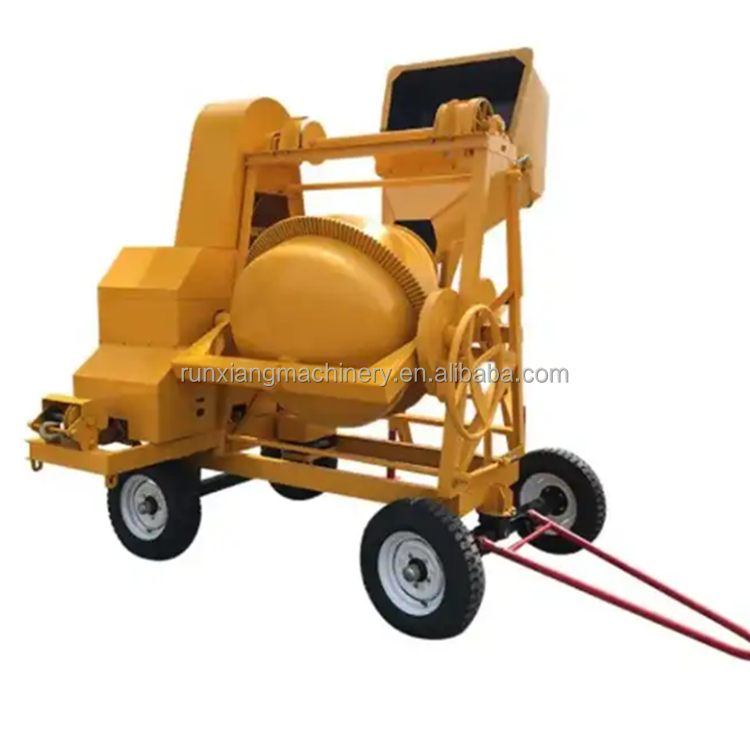 Auto concrete mixer 2 yard concrete mixer 800L diesel engine