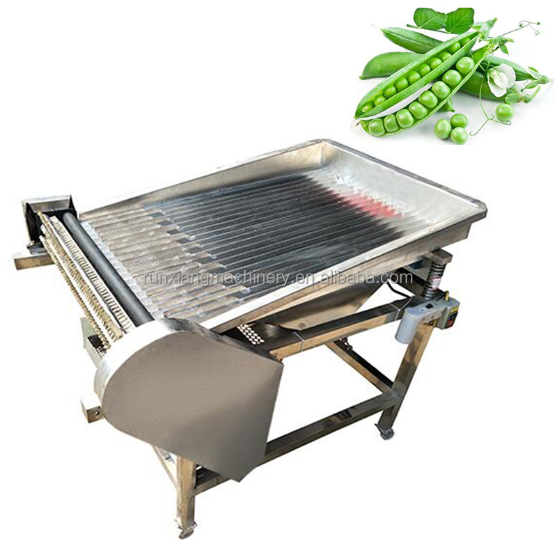 Pea Peeling Machine Green Bean Soybean Peeler Electric Automatic Vibrating Pea Sheller For Sale