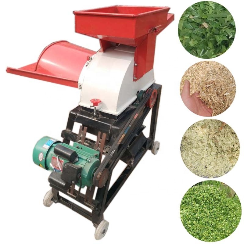 Animal corn cob stalks wheat grass crusher electric corn soybean wheat grain mill grinder