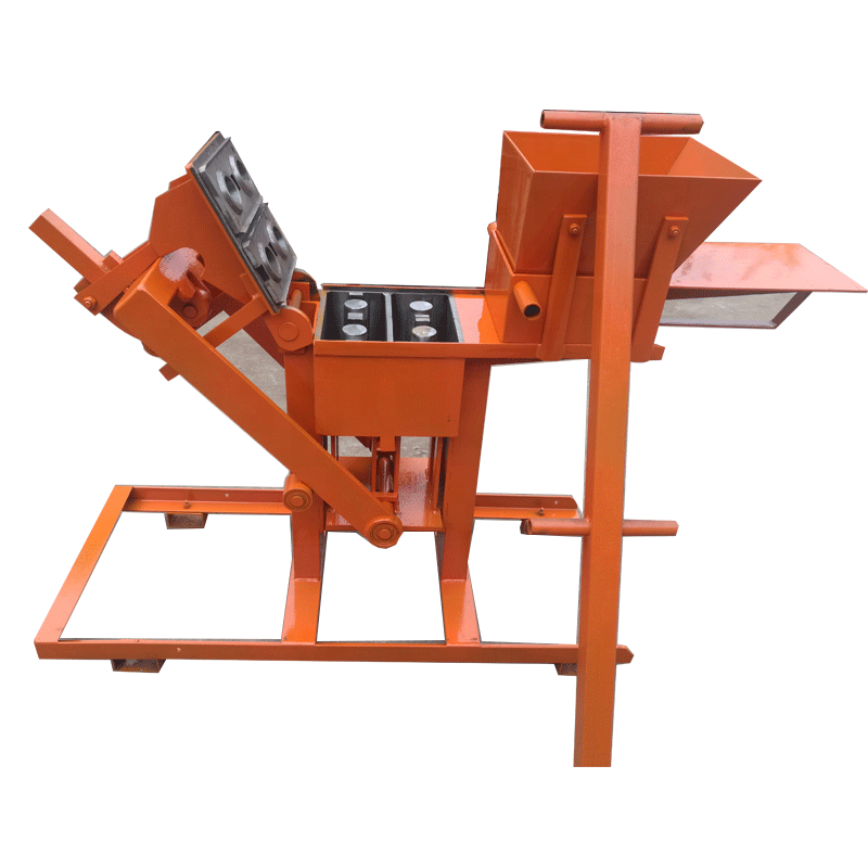 Diesel engine recycled plastic and sand mobile manual cement mud concrete cement block brick making machine