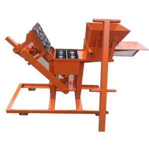 Diesel engine recycled plastic and sand mobile manual cement mud concrete cement block brick making machine