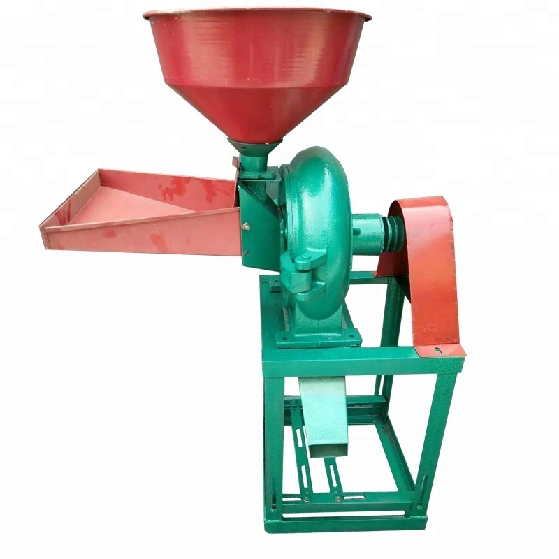 Electric or diesel industrial leaf corn herb rice husk groundnut wheat grain rice grinding machine