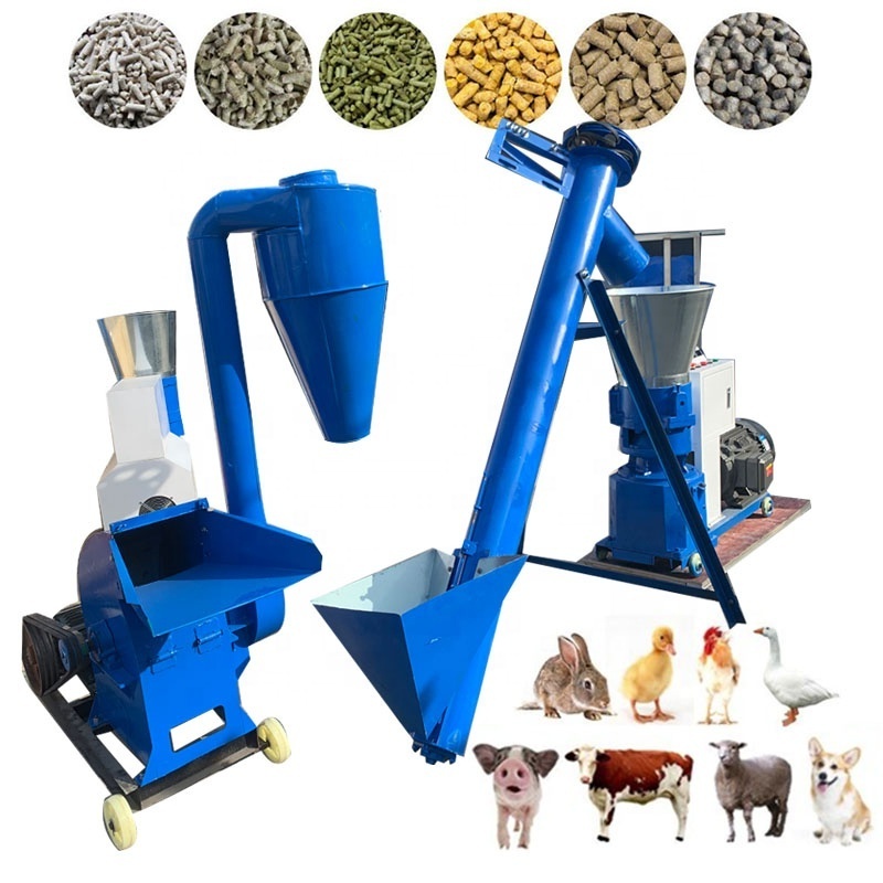 Factory price animal feed hand pellet machine animal feed pellet production line machinery