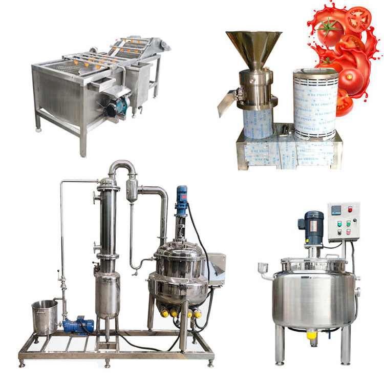 Tomato Sauce Cooling Machine Raisin Processing Line Garlic Paste Making Machinery