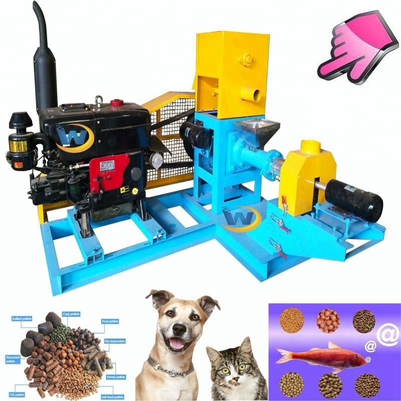 Animal poultry pet dog snack Food floating fish feed pellet Machine