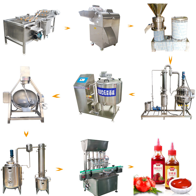 Tomato Sauce Cooling Machine Raisin Processing Line Garlic Paste Making Machinery