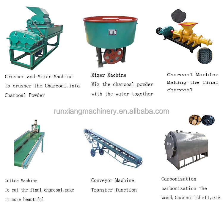 Charcoal Dust Briquette Extruding Machine Industrial Coal Briquette Making Machine Charcoal Powder Machine