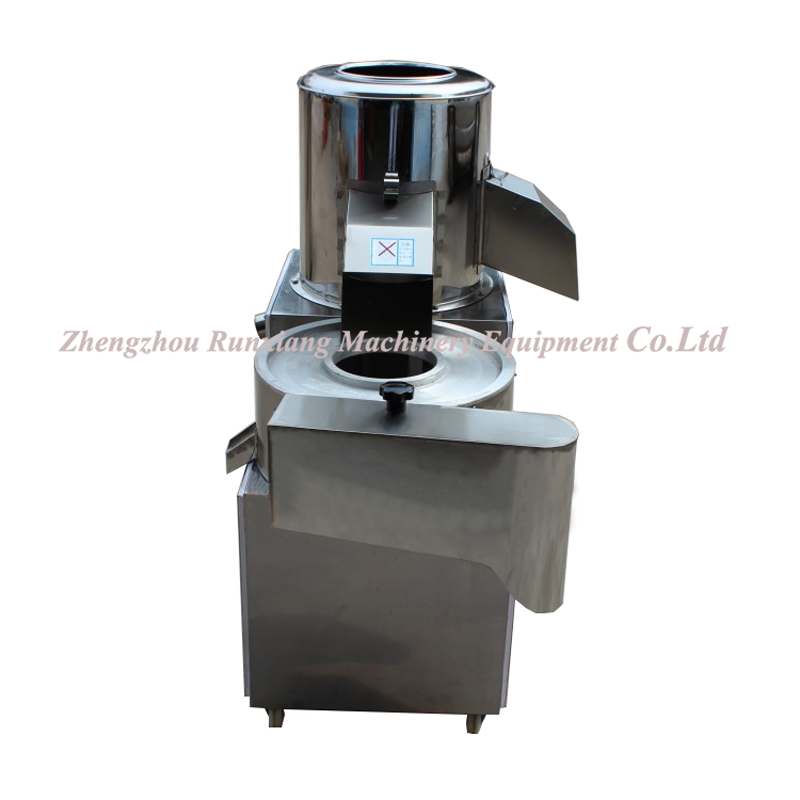 High Performance Potato Peeler And Slicer / Taro Peeler And Chipper / Potato Peeling And Slicing Machine