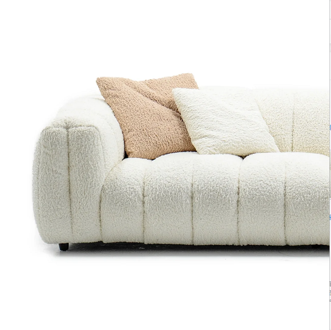 Italian High-Grade Luxury Cream Wind Marshmallow Style Living Room Sofa Simple Design