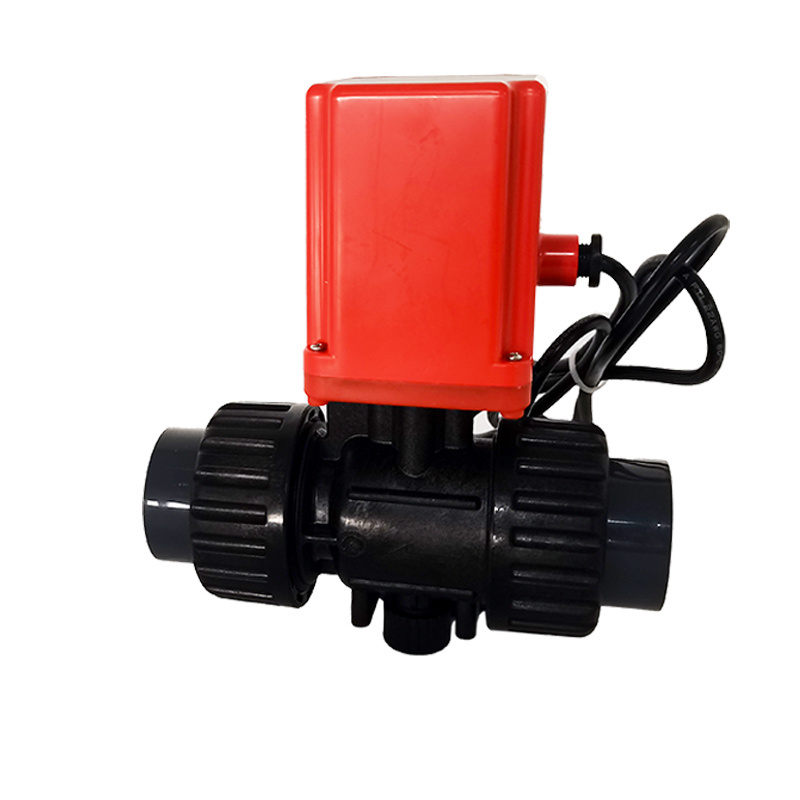 DN15/ 1/2'' Hard Sealing Ceramic Core Three-wire Controlling Power Reset Ball Valve with UPVC and Stainless Steel