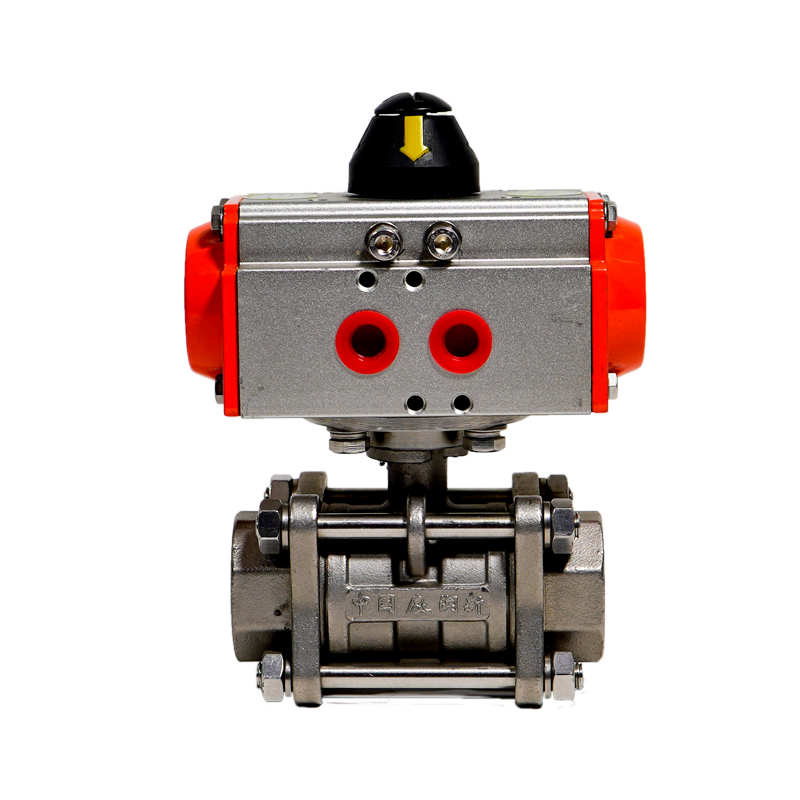 DN20/ 3/4'' Hard Sealing Ceramic Core Stainless Steel Pneumatic Ball Valve