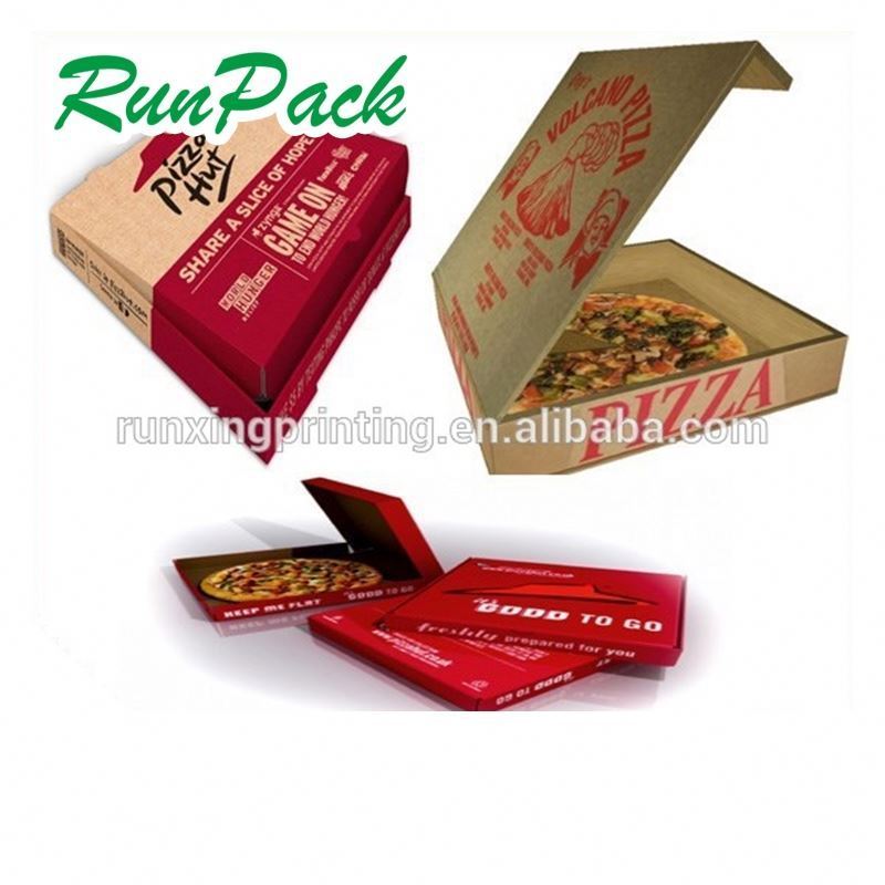 Wholesale corrugated custom pizza box, white cardboard pizza box custom logo, takeout custom pizza boxes