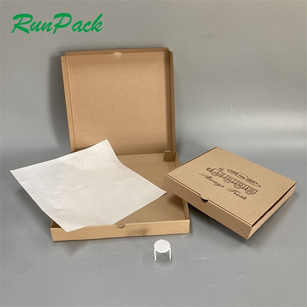 Wholesale corrugated custom pizza box, white cardboard pizza box custom logo, takeout custom pizza boxes