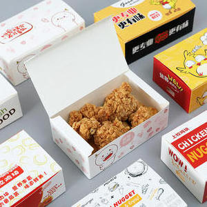 restaurant take out roll away  fc0 fc1 fc2 fc3 fried chicken wing takeaway boxes take out hot fast box packaging