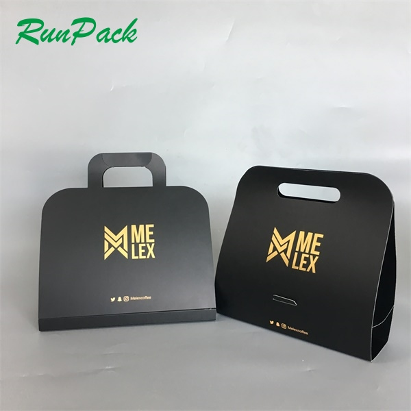 Custom Logo Printed Design Biodegradable Tray Sleeve Carrier Paper Coffee Cup Holder