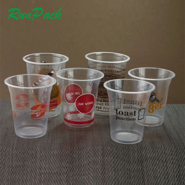 High Quality Custom logo Bubble tea cup 16oz 500ml 24oz 700ml U Shape plastic cup with lid Thick smoothie milk tea boba cup