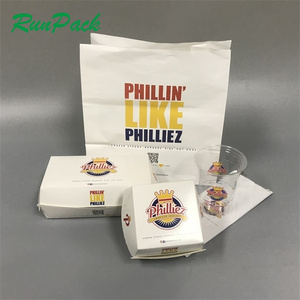 Custom Chip French Fries Hot Dog Fried Chicken Hamburger Packaging Burger Box