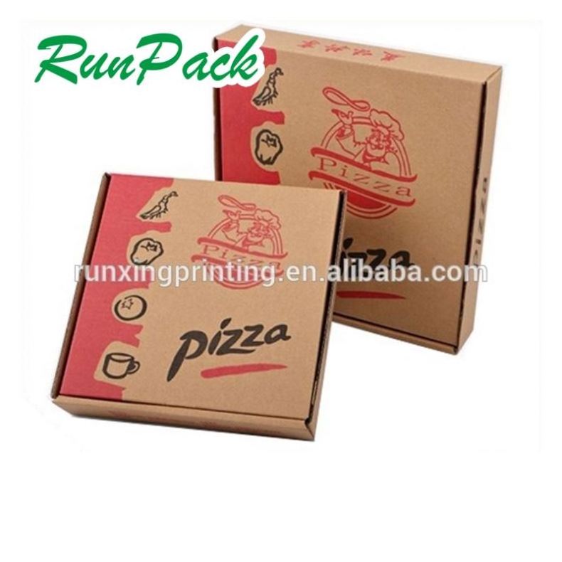 Wholesale corrugated custom pizza box, white cardboard pizza box custom logo, takeout custom pizza boxes