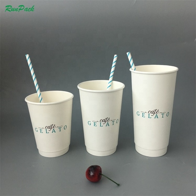 paper cup double and single wall soda drink paper cup, customized printing wholesale price paper coffee cups