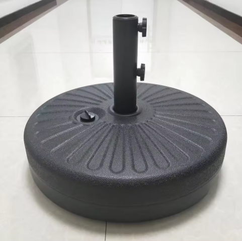 Most Popular 22L mid-column Parasol Umbrella Resin Base Plastic Round Parasol Water Filled umbrella base