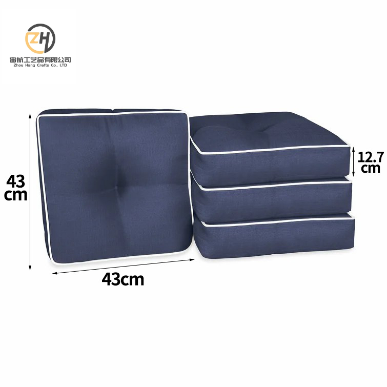 Nailed outdoor sofa sponge square seat cushion