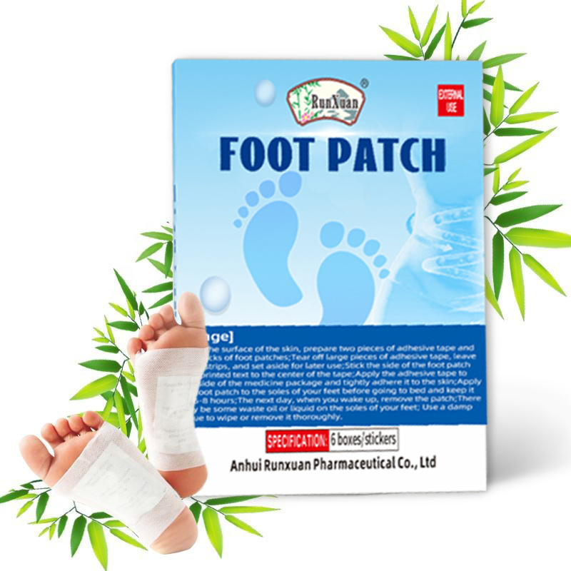 2023 hot Best Selling New product , 100% Natural Chinese Herbal and Bamboo Slimming Detox Foot Patch