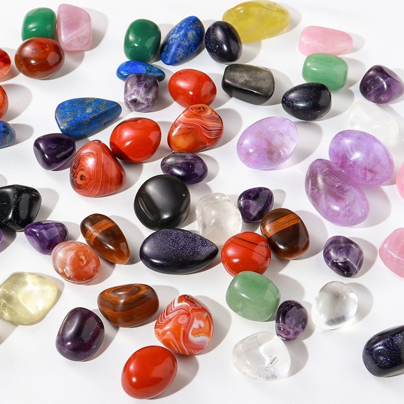 natural stone amethyst tumbled crystals healing stones wholesale bulk rose quartz crystal tumble stones