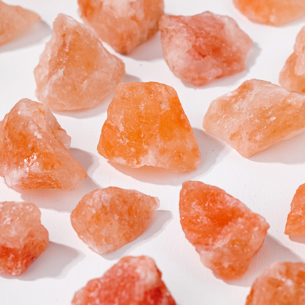 Wholesale Natural Orange Salt Stone Fragrance Stone  Aromatherapy Crystal Himalayan Orange Salt Block Rose Salt Original stone